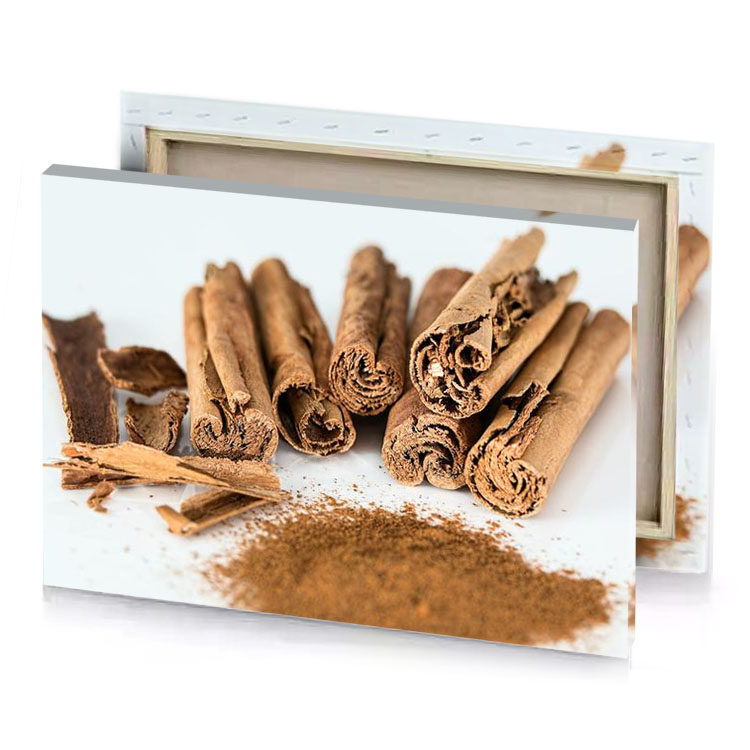 cinnamon spice with powder white smoke canvas