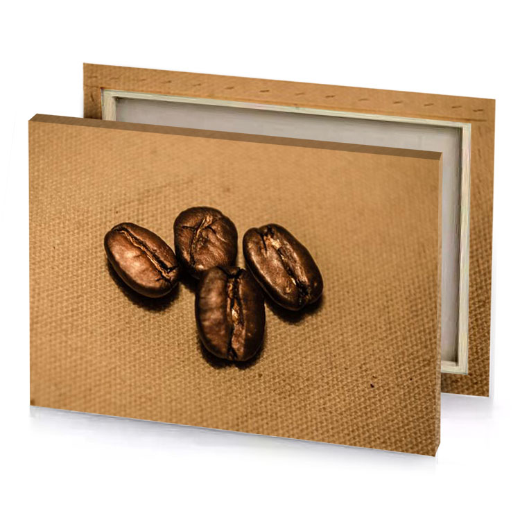 coffee beans on a table zinnwaldite brown canvas
