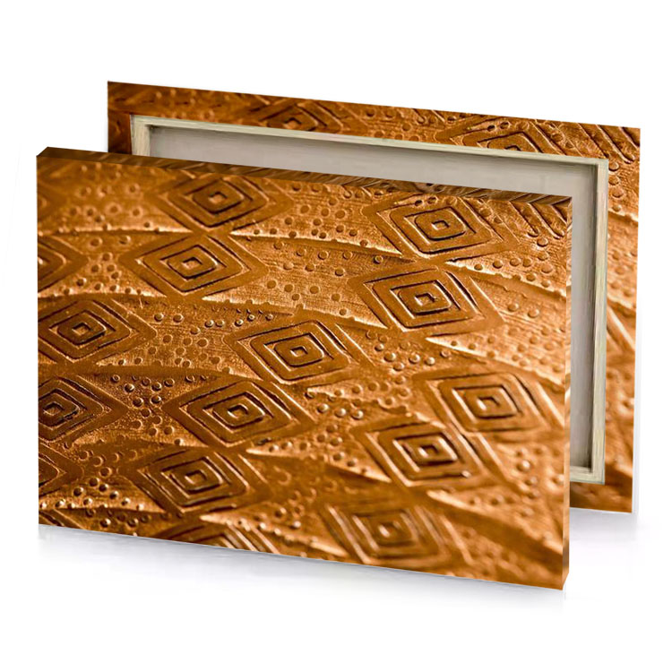 copper textured metal background canvas