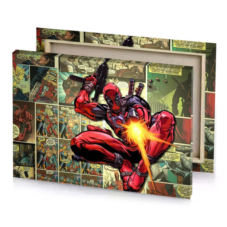 deadpool brown canvas