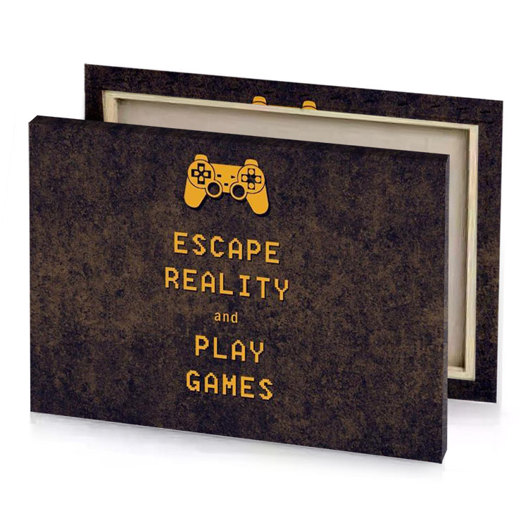 escape reality and play games bistre canvas