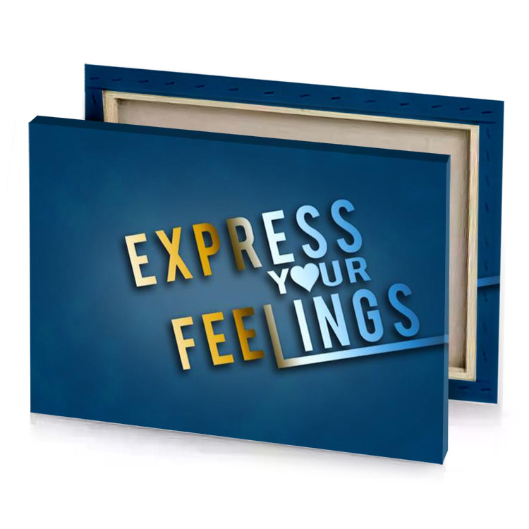 express teal blue canvas