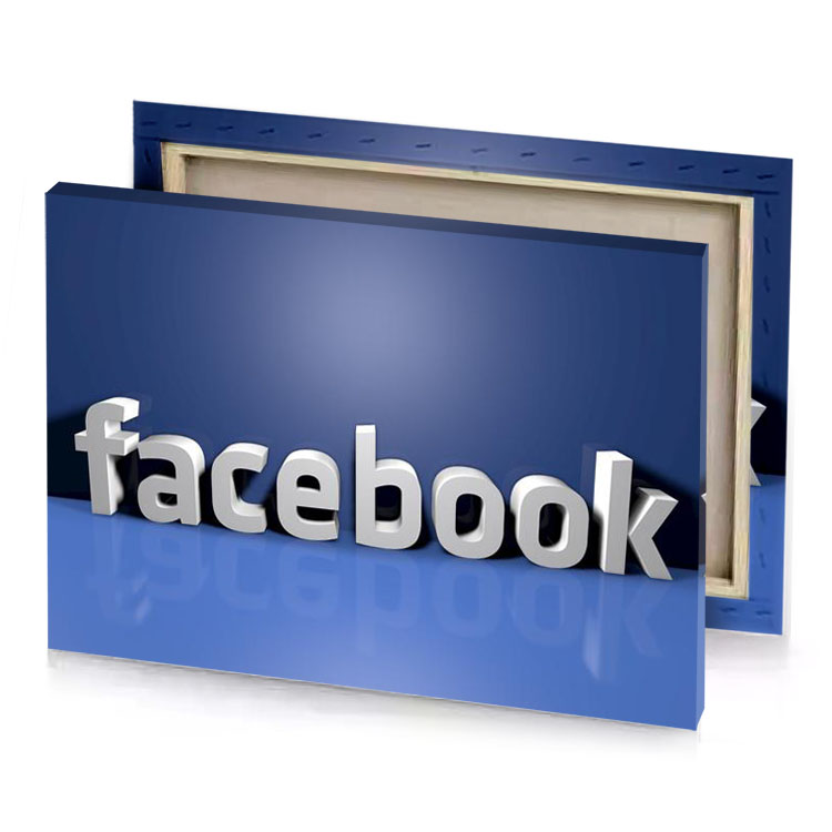 facebook logo dark slate blue canvas