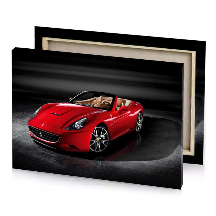 ferrari california roadster firebrick canvas