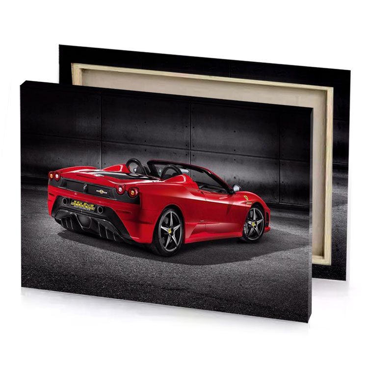 ferrari lafero is a supercar with very powerful engine firebrick canvas