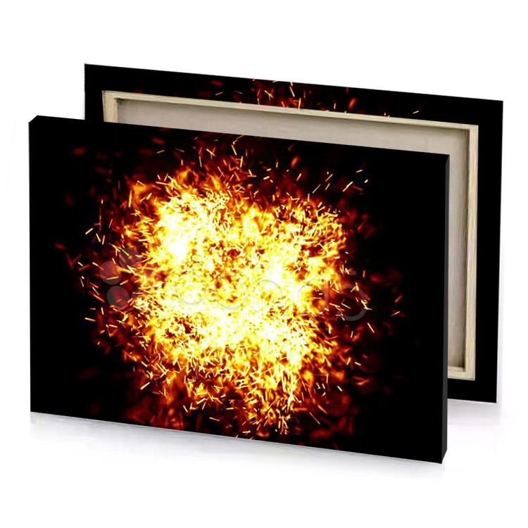 fire stock photo khaki canvas