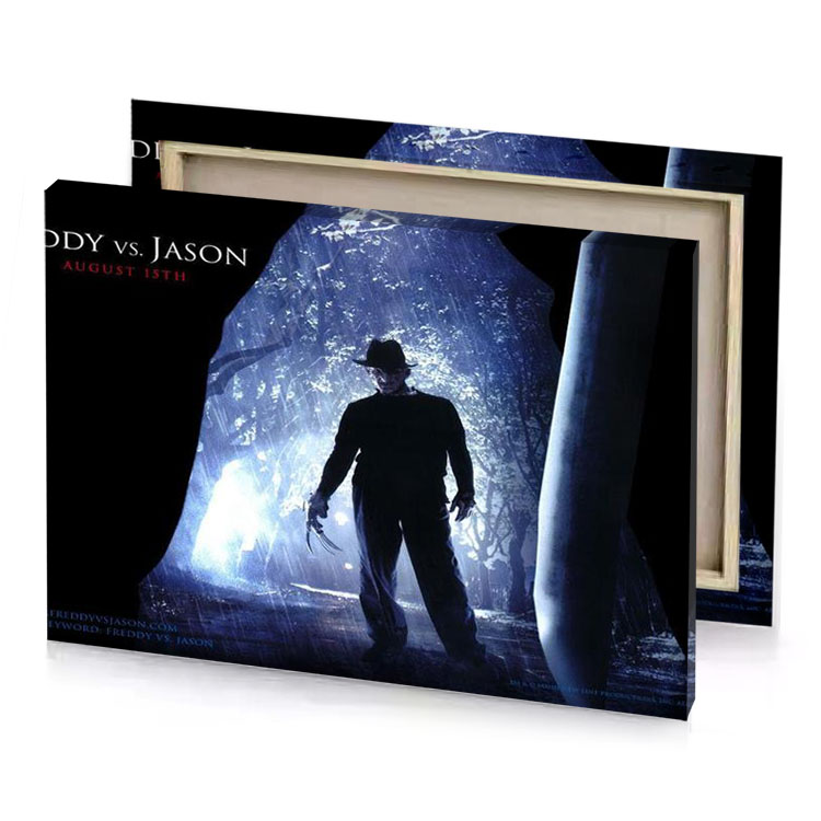 freddy and the cursed light steel blue canvas