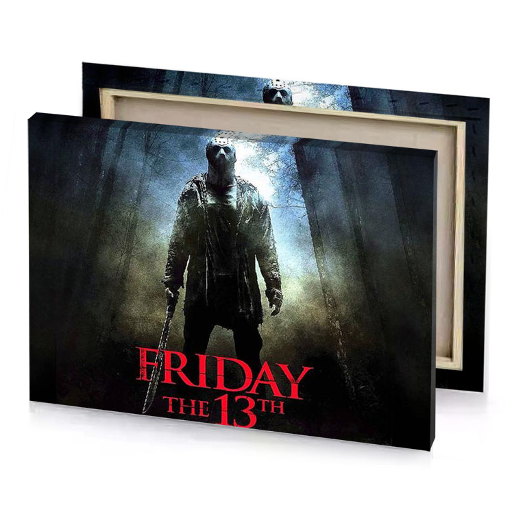 friday the 13th wallpaper dark olive green canvas
