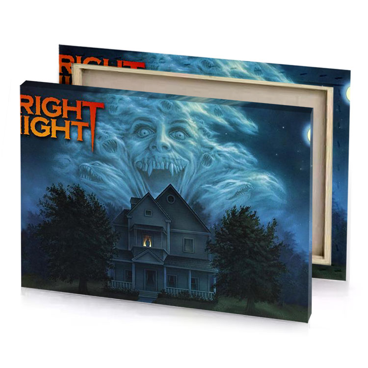 fright night steel blue canvas