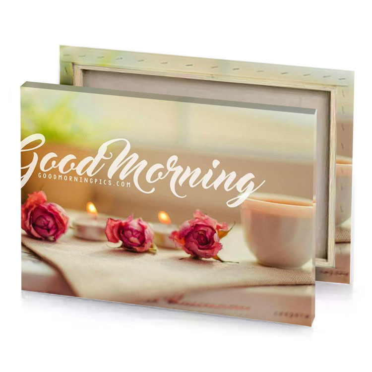 good morning images for facebook silver canvas