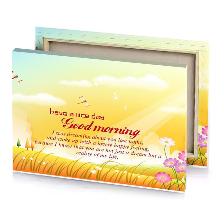 good morning quotes khaki canvas