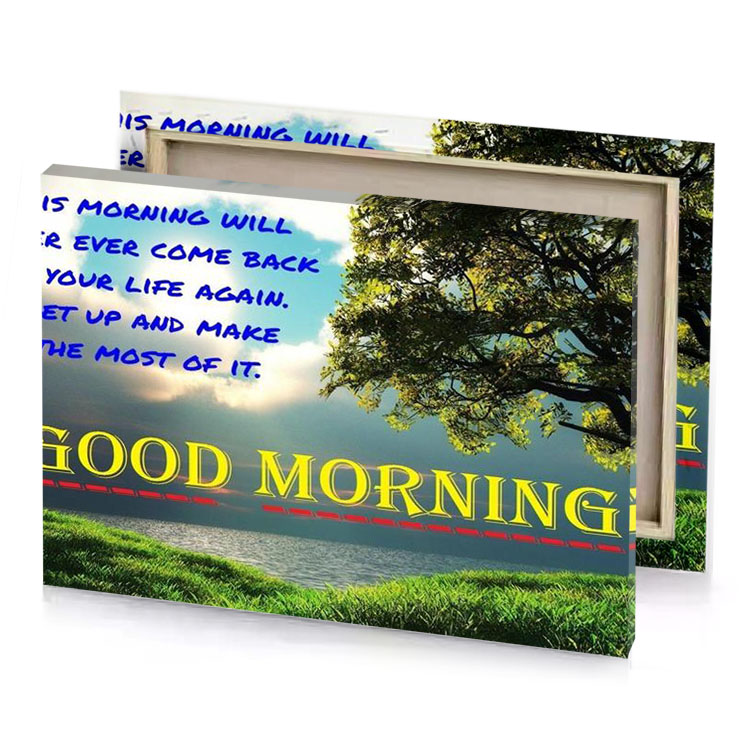 good morning quotes light slate gray canvas