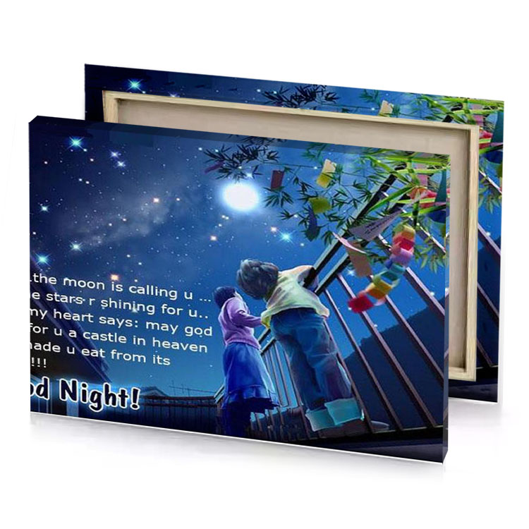 good night quotes lapis lazuli canvas