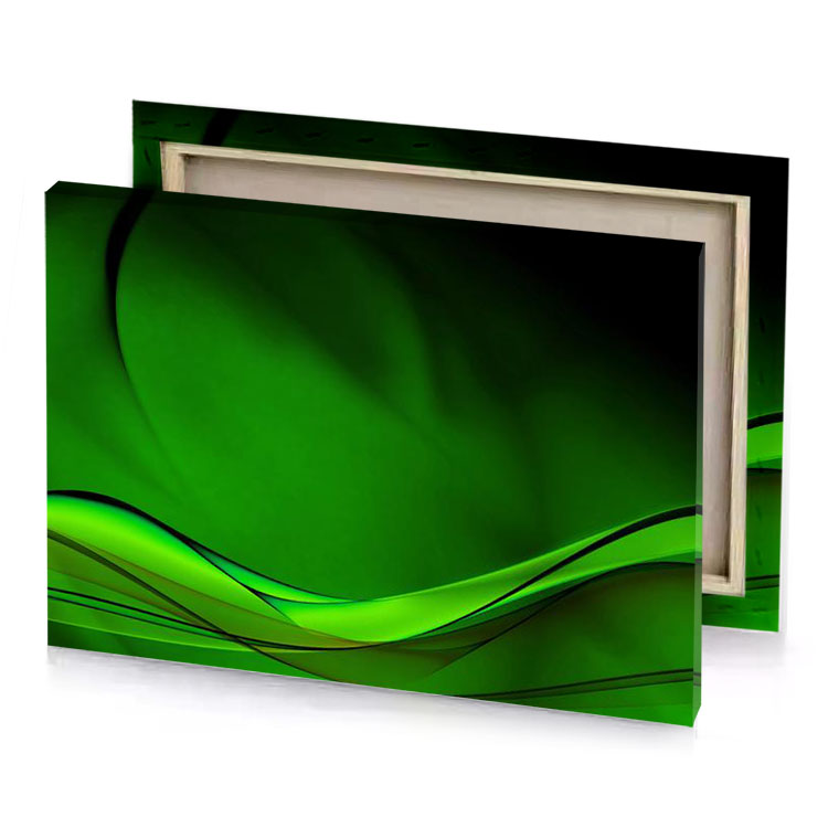 green abstract background canvas