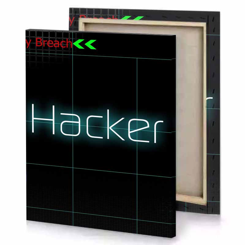 hacker prussian blue canvas
