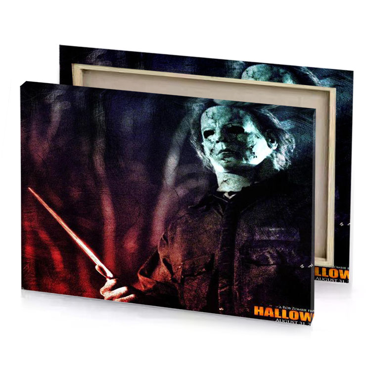 halloween movie wallpapers 102x taupe canvas
