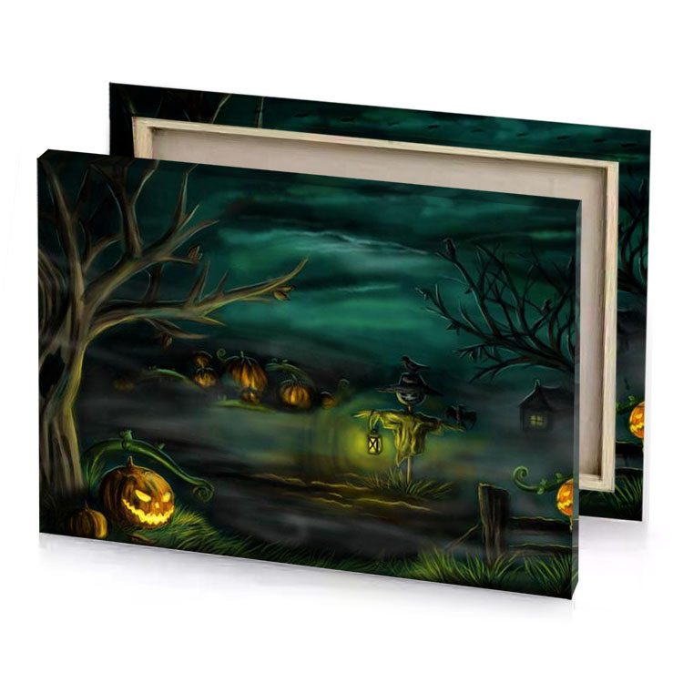 halloween night wallpapers screensaver com prussian blue canvas