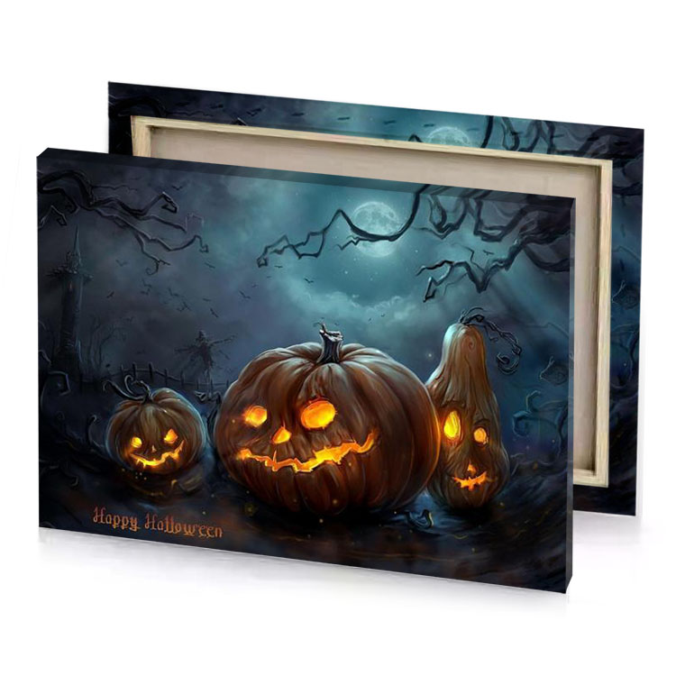 halloween pumpkins wallpapers bistre canvas