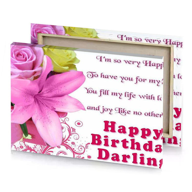 happy birthday wishes for girlfriend hot pink canvas