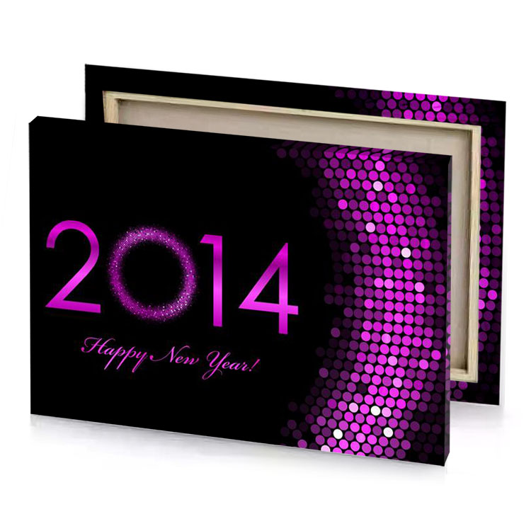 happy new year 2014 wallpapers ultra pink canvas
