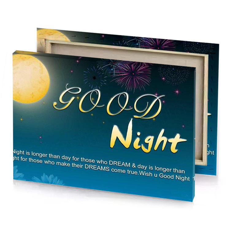 happy new year wishes for your loved friend prussian blue canvas