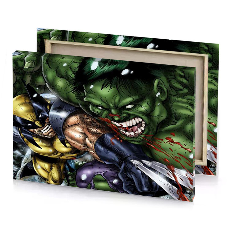 hulk vs wolverine smoky black canvas