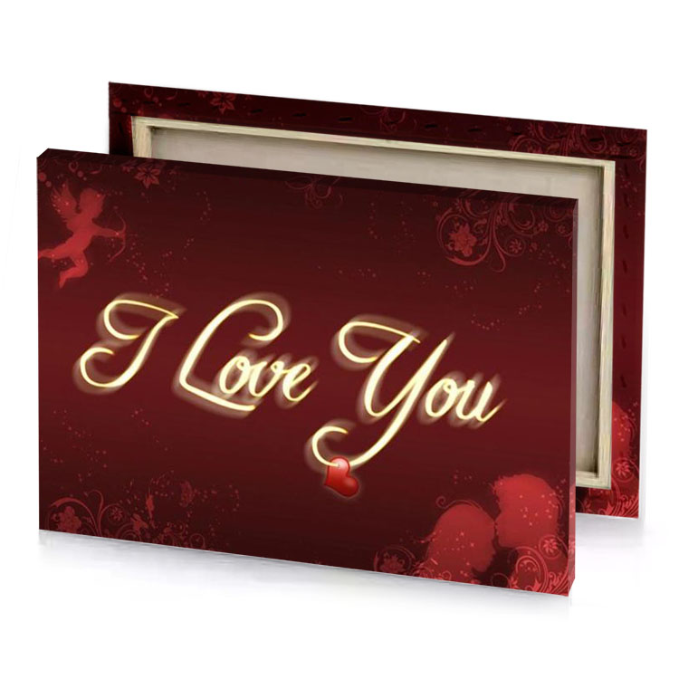 i love you wallpaper blanched almond canvas