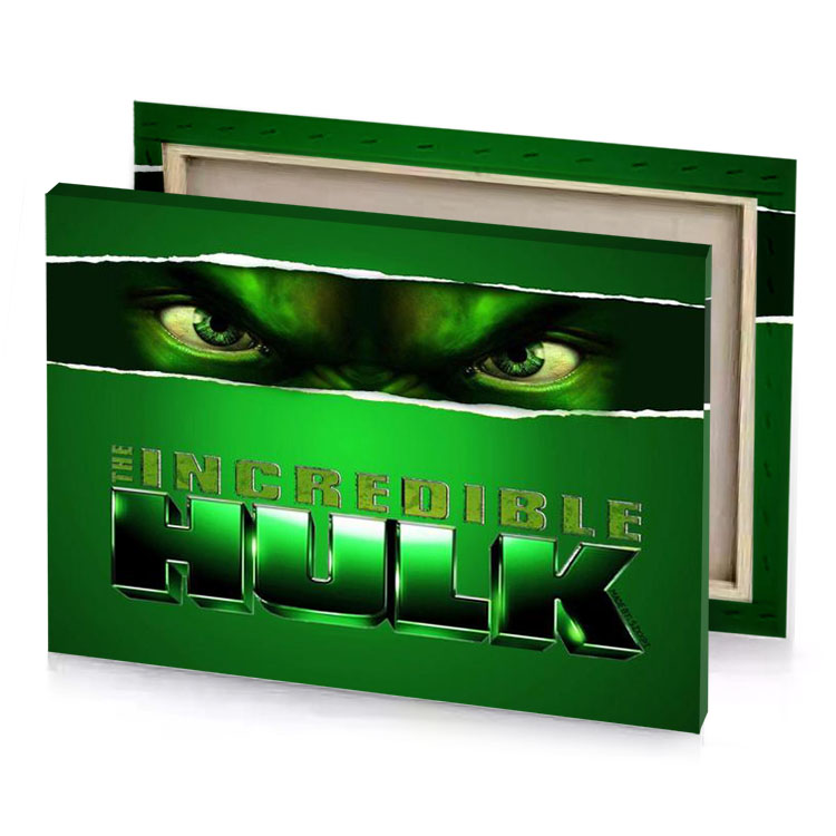 incredible hulk kelly green canvas