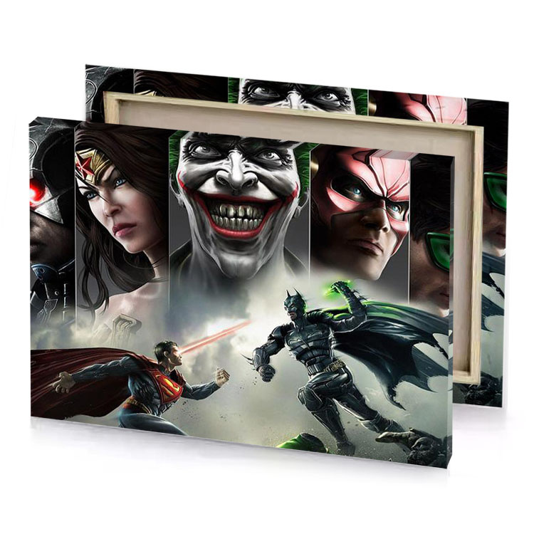 injustice league smoky black canvas
