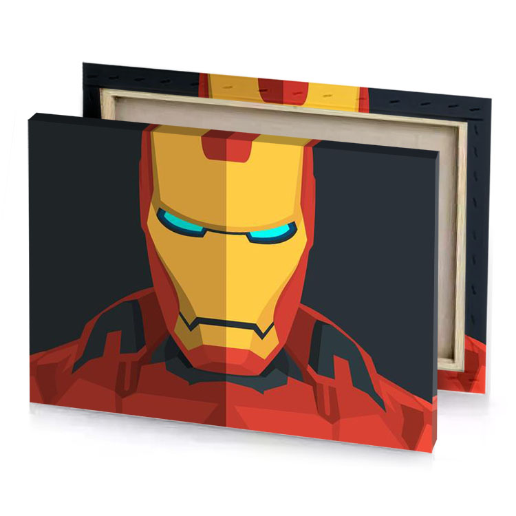iron man by mark a smith banana yellow canvas