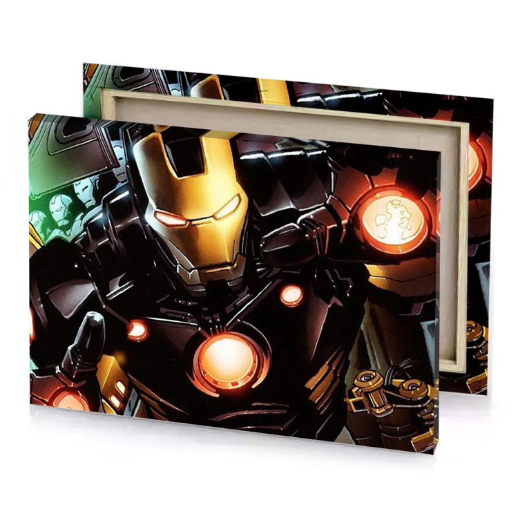 iron man smoky black canvas