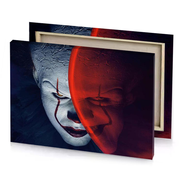 it chapter the clown brown canvas