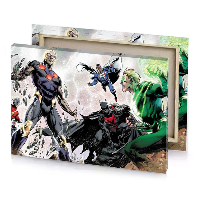 justice league 1 cover by david cho platinum canvas