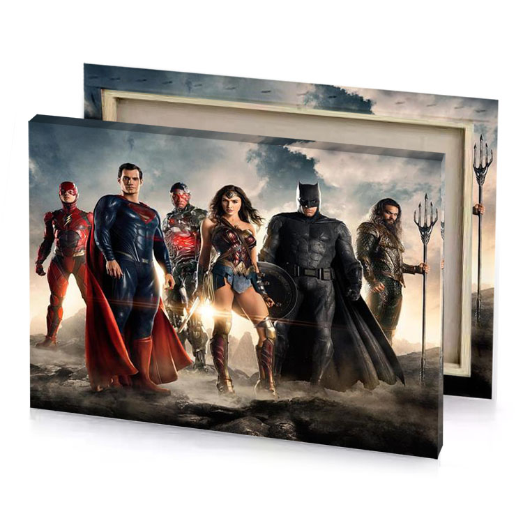 justice league bistre canvas