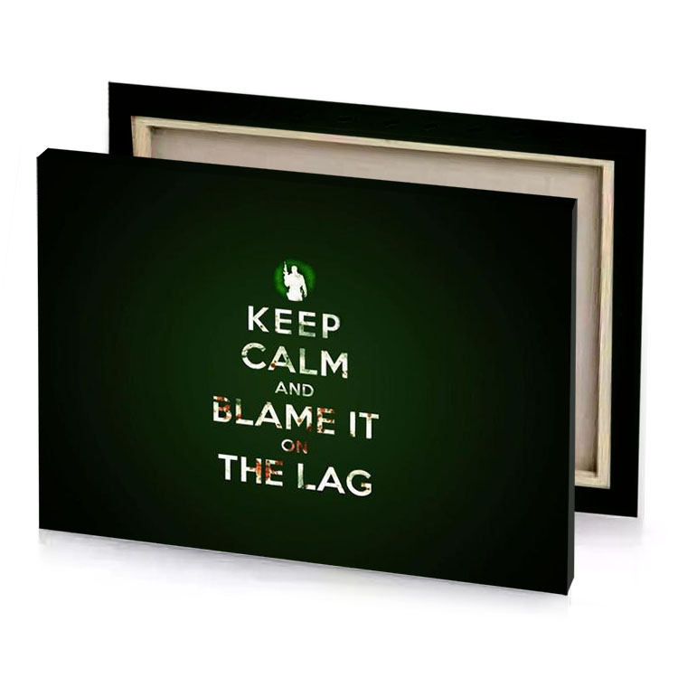 keep calm bistre canvas