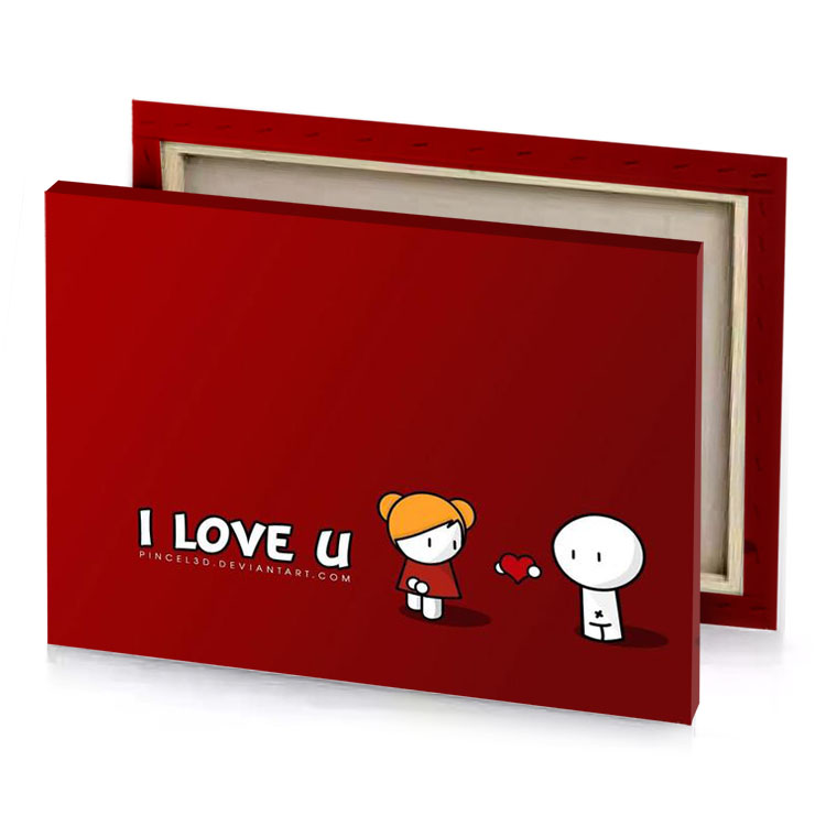 love wallpapers yellow orange canvas