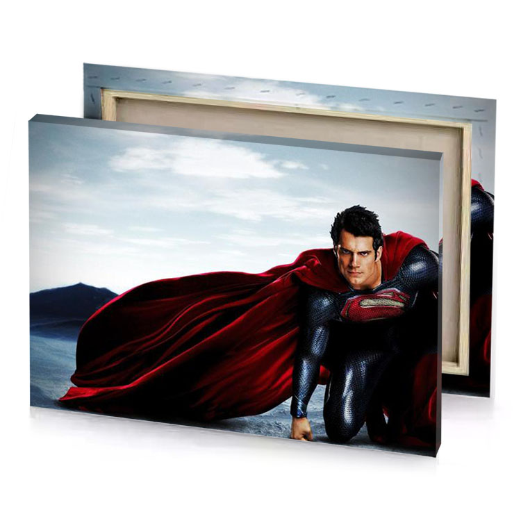 man of steel superman smoky black canvas