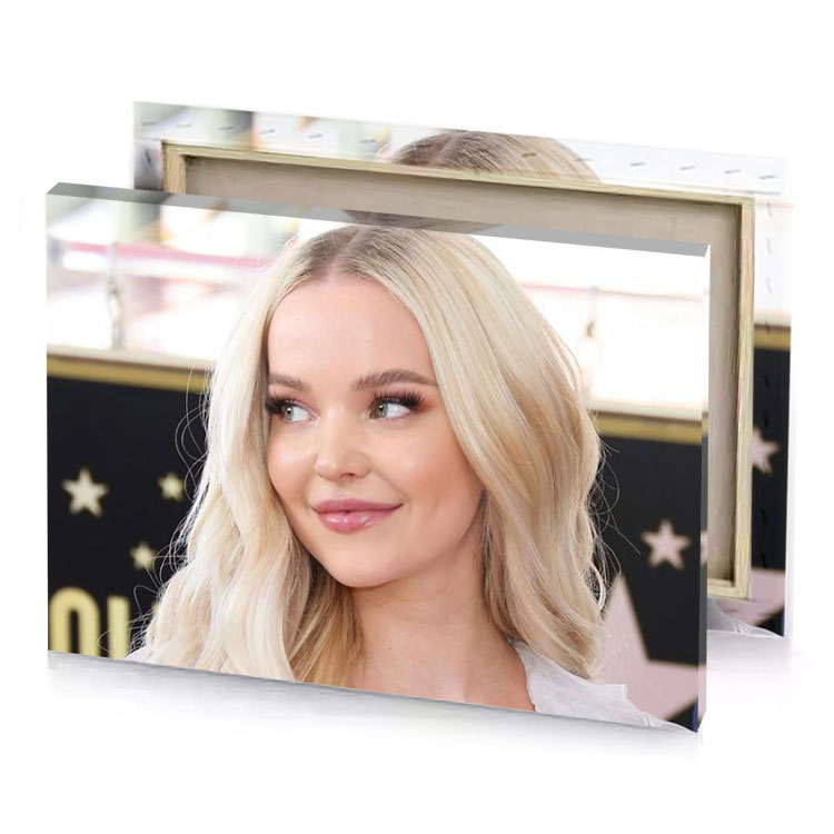margot dely at the hollywood walk of fame ceremony linen canvas