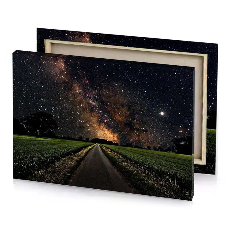 milky over a corn field peru canvas