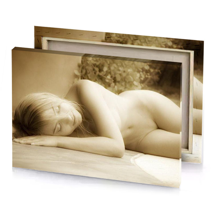 nude girl tan canvas