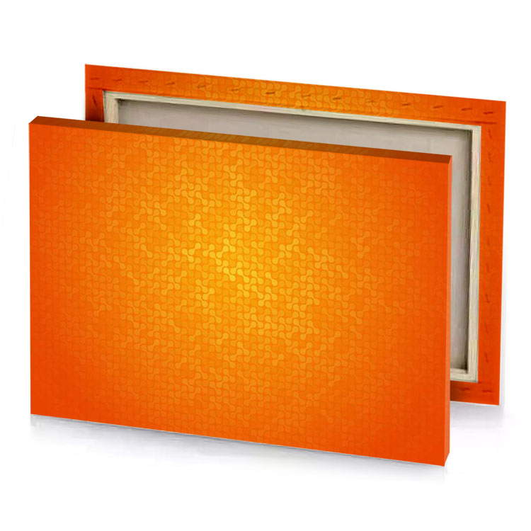 orange abstract background with leaves tangerine canvas