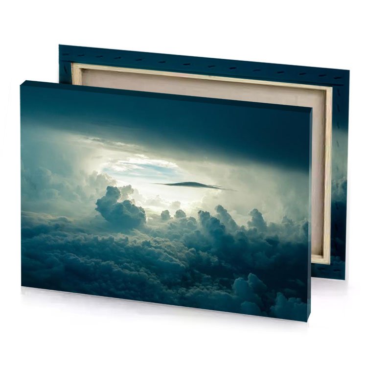 photograph of clouds by michael platinum canvas