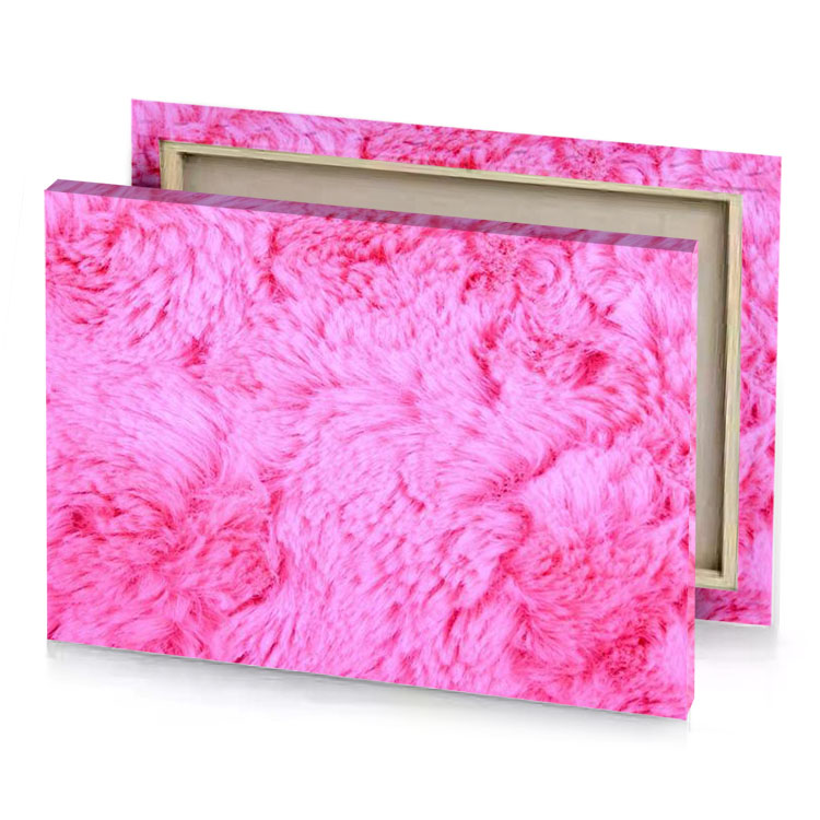 pink faux rich brilliant lavender canvas