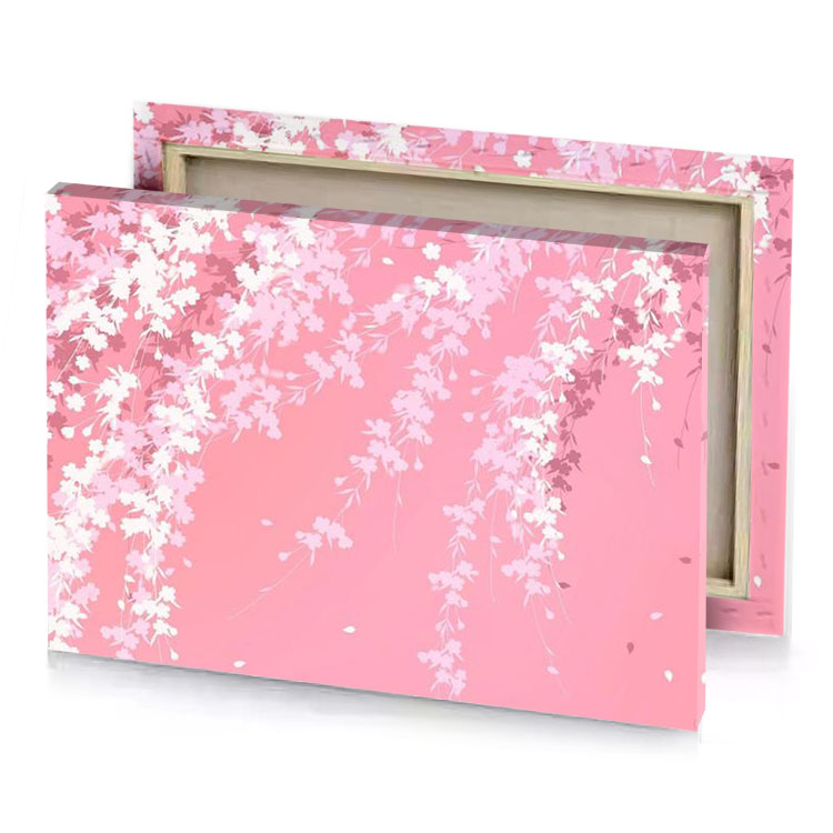 pink flowers wallpapers light canvas