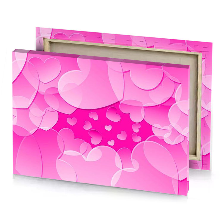 pink hearts wallpapers deep canvas