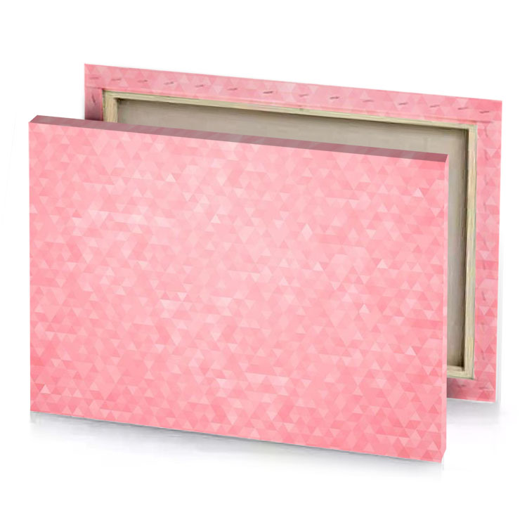 pink triangle background canvas