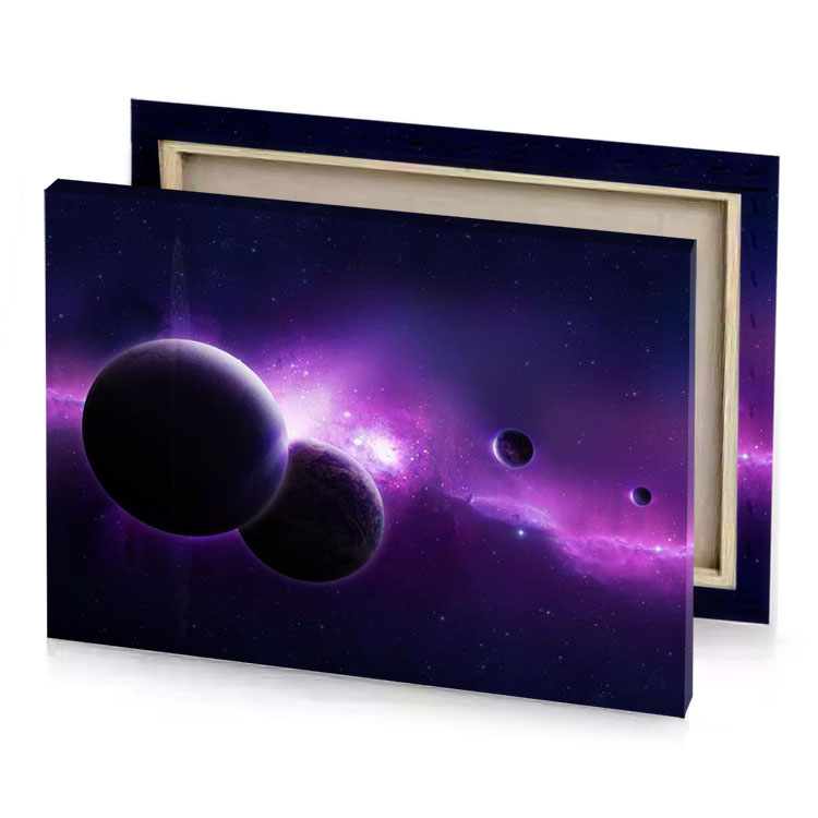planets wallpapers mauve canvas