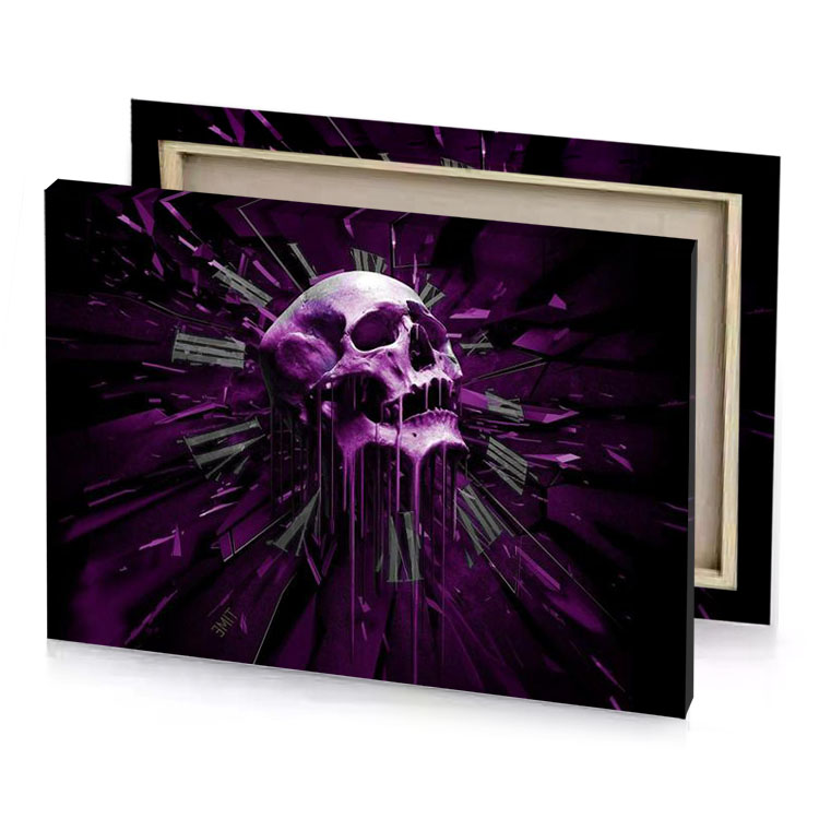 purple skull wallpapers taupe canvas