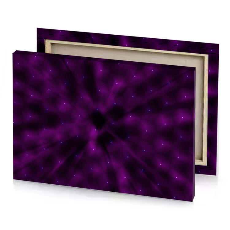 purple star burst background bistre canvas