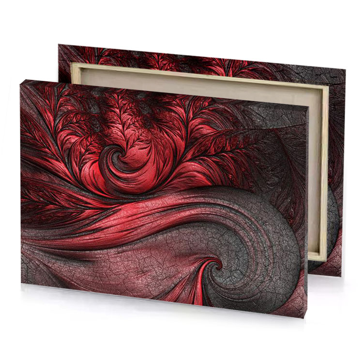 red and black abstract background canvas